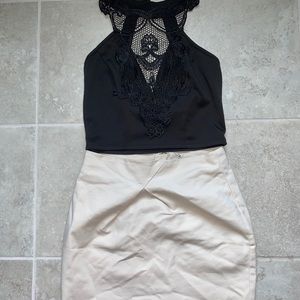 H&M skirt and crop top